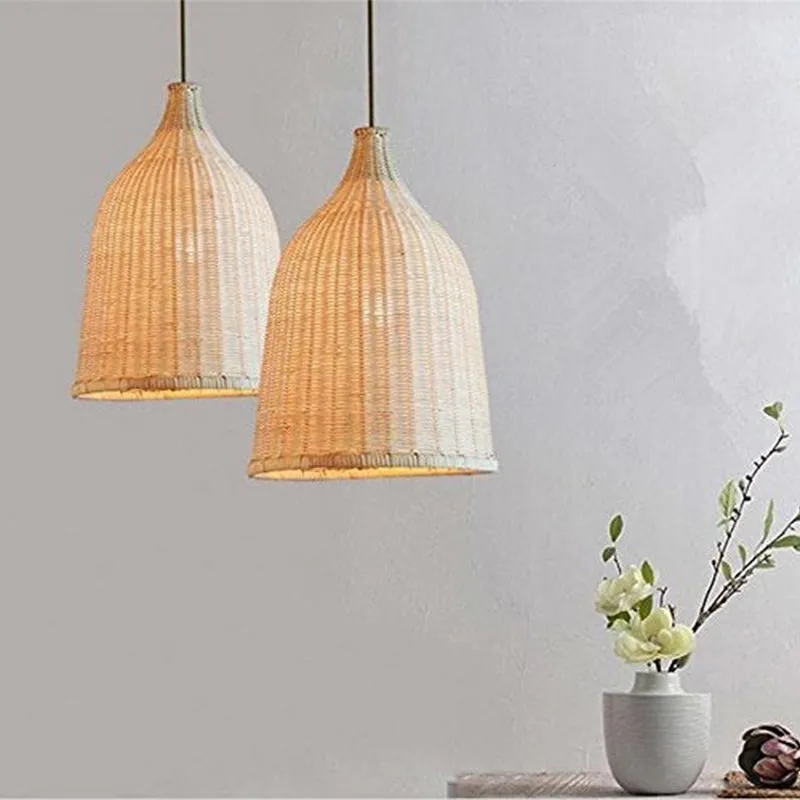 Rattan Pendant Light Handmade Basket Lamp