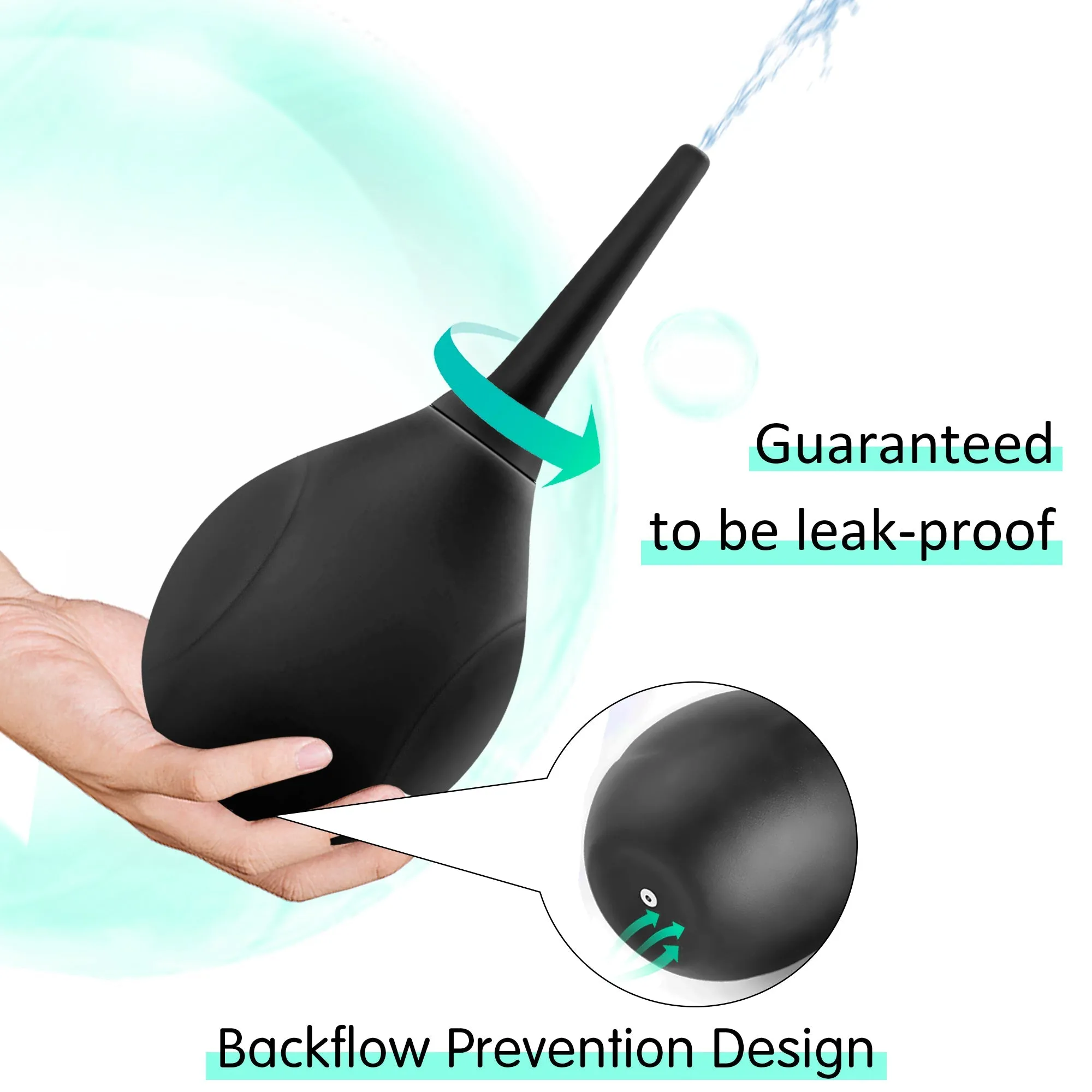 Silicone Anti-backflow Enema Bulb