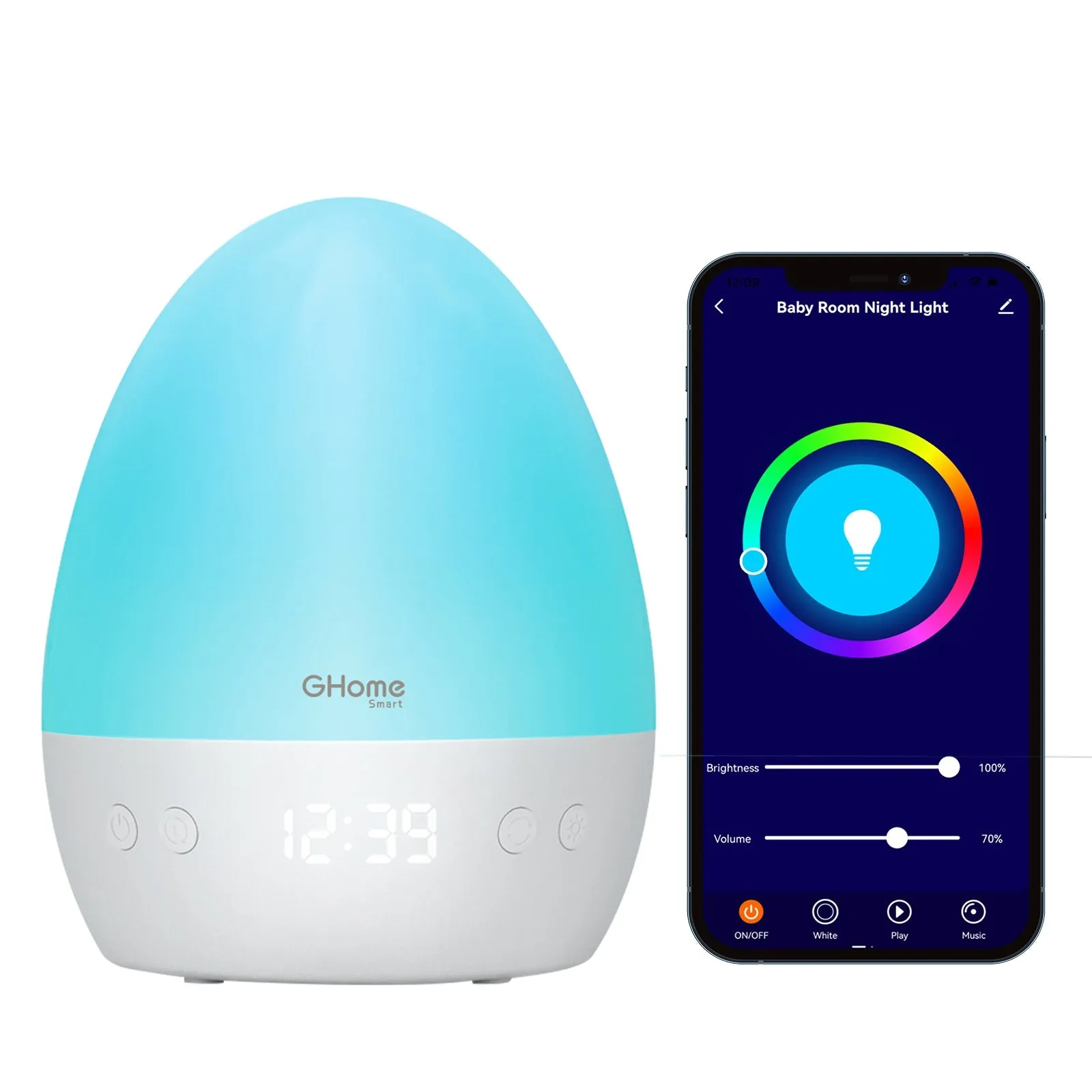 Smart Baby Night Light GHomeSmart® LB2