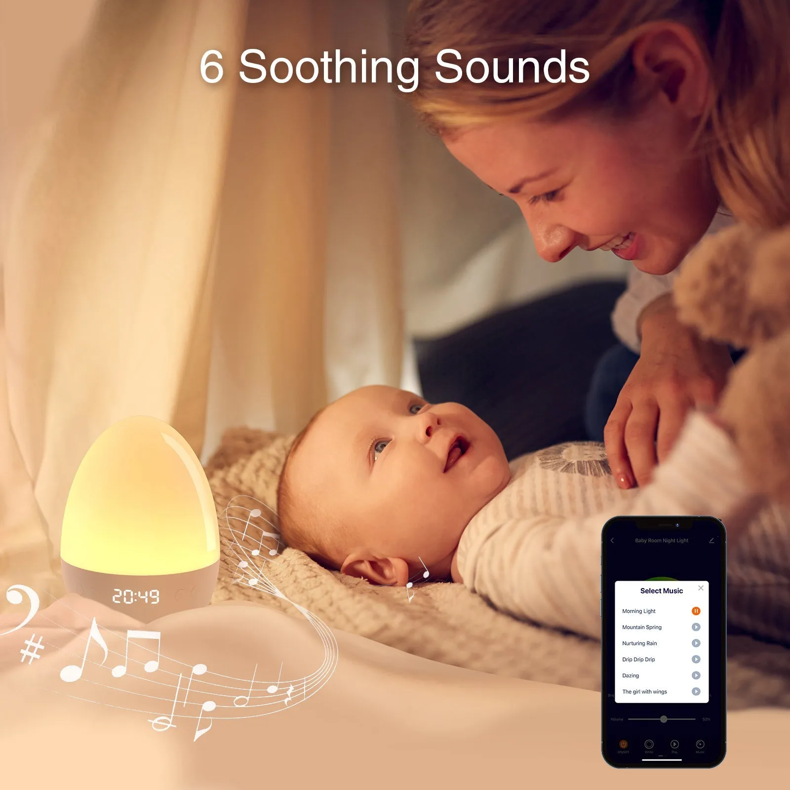 Smart Baby Night Light GHomeSmart® LB2