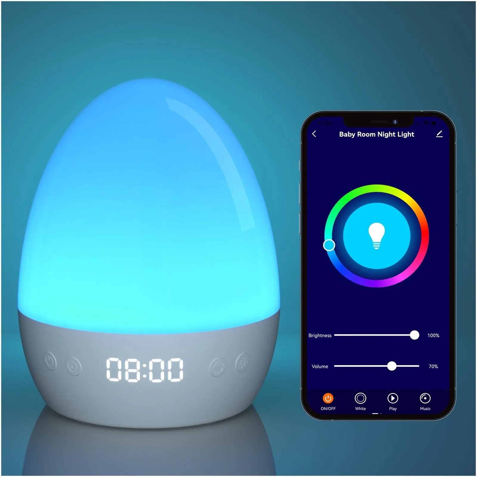 Smart Baby Night Light GHomeSmart® LB2