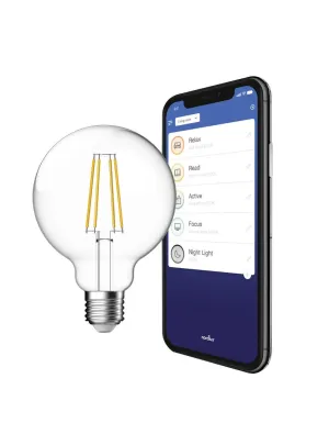 Smart Bulb E27 G95 Clear 600lm