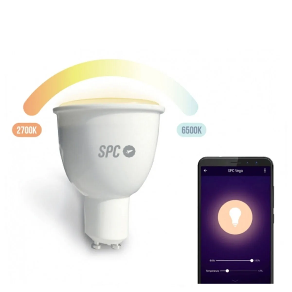 Smart Light bulb SPC Vega 380 LED 4 5W A  GU10