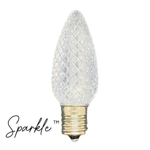 Sparkle™ C9 Warm White Faceted SMD Bulbs - Bag of 25