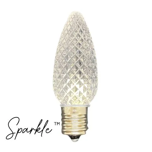 Sparkle™ C9 Warm White Faceted SMD Bulbs - Bag of 25