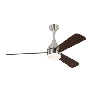 Streaming Smart 52" Ceiling Fan in Brushed Steel