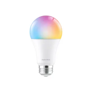 SwitchBot LED Color Bulb, E26 | Works with Alexa & Google, RGB Multicolor 10W 800lms Equals 60W Bulb, WiFi, No Hub Required