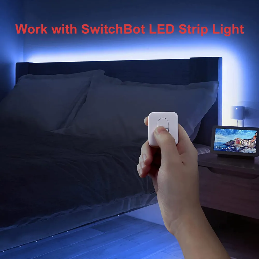 SwitchBot Remote | One Touch Button for SwitchBot Bot, Curtain, Color Bulb and LED Strip Light, Bluetooth Long Range 5.0