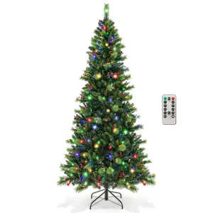 timeless 7FT Pre-Lit Artificial Christmas Tree 9 Lighting Modes with 400 LED Lights & Timer 8' 8'