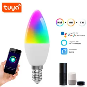 Tuya Smart Bulb WiFi Dual Mode E12 Port Alexa Voice Control RGB