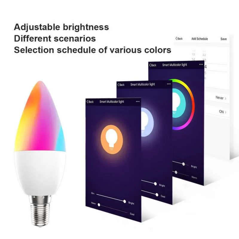 Tuya Smart Bulb WiFi Dual Mode E12 Port Alexa Voice Control RGB