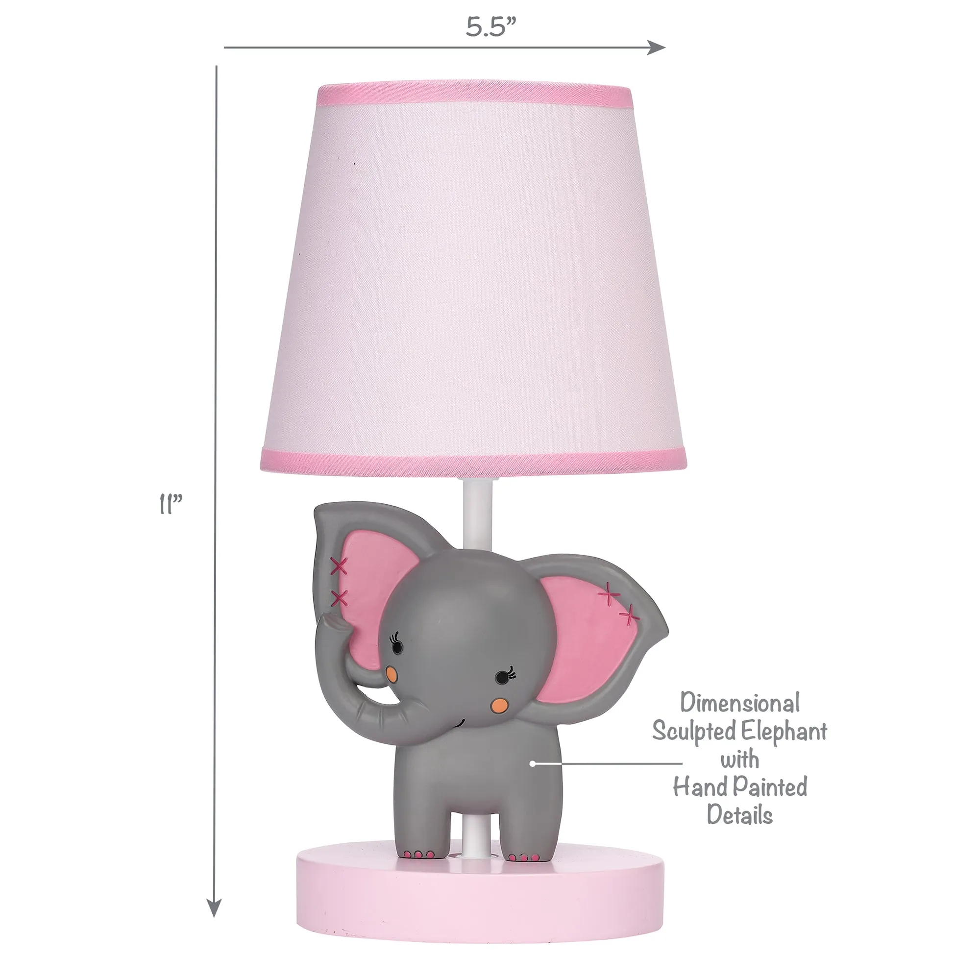 Twinkle Toes Lamp with Shade & Bulb