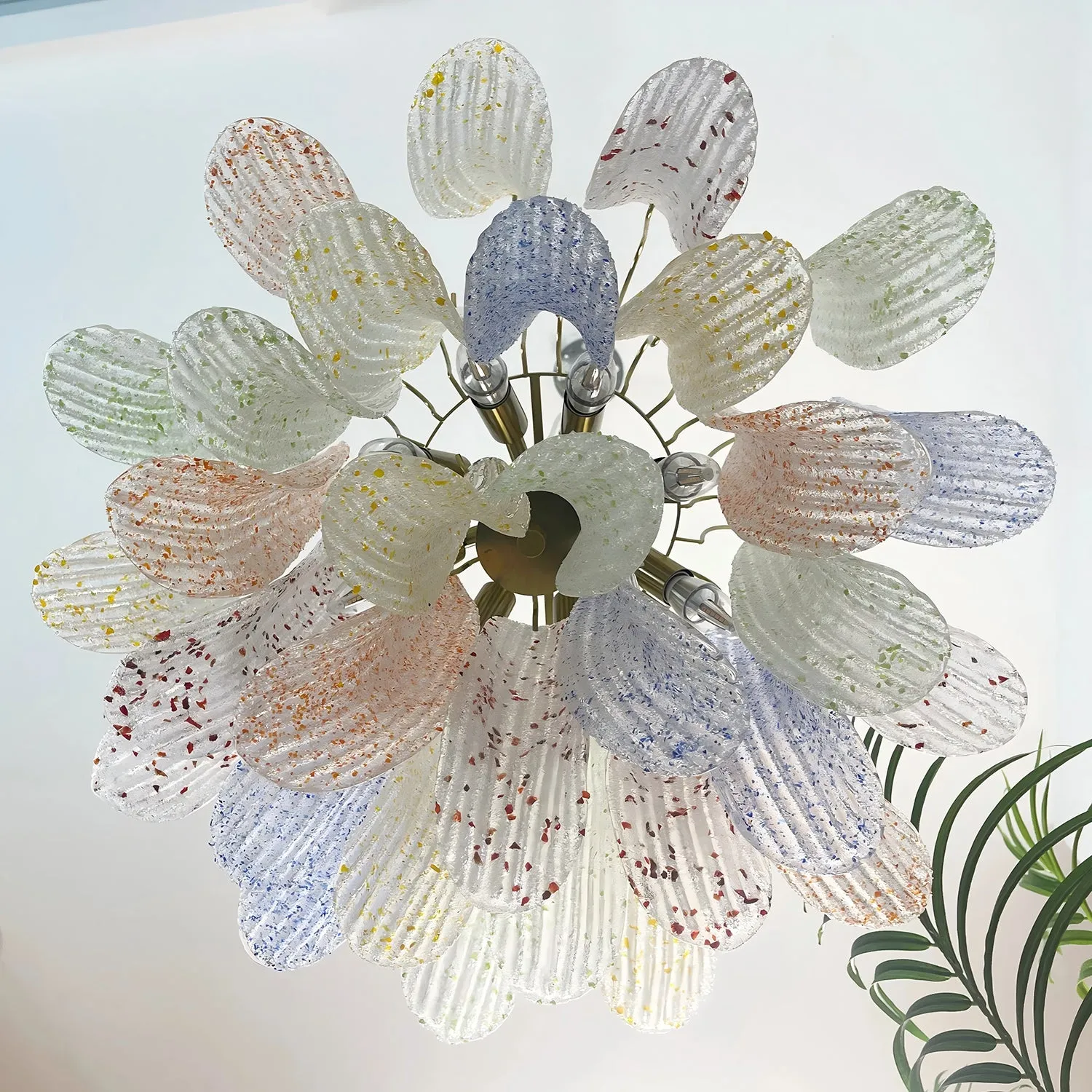 Venini Colorful Murano Glass Chandelier