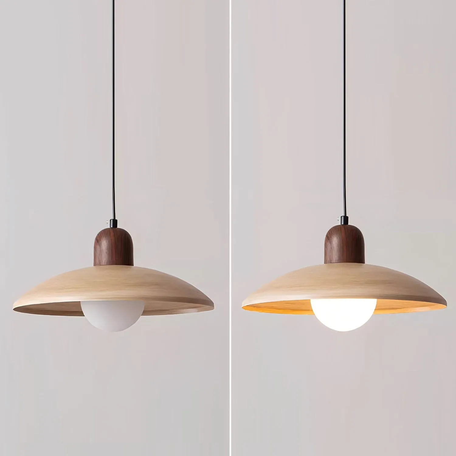 Vintage Wood Grain Pendant Lamp