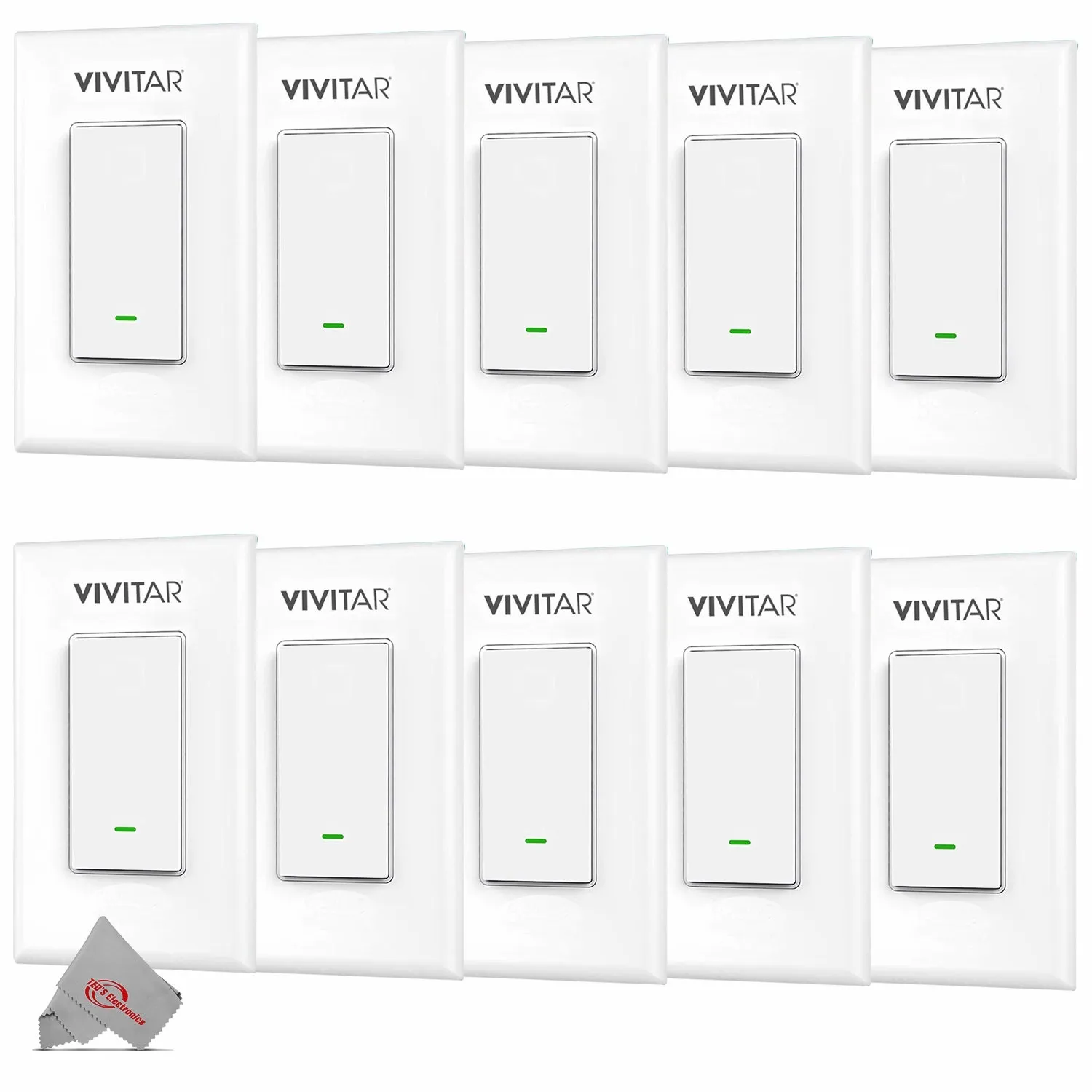 Vivitar Smart Security Wireless Smart Light Switch - 10 Units