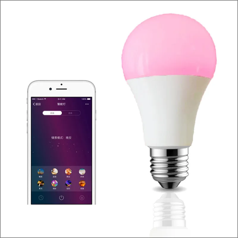 WiFi Smart Bulb Voice Control RGBCW12W 15W