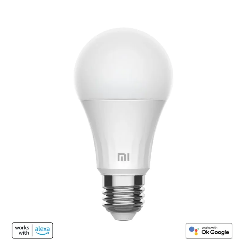 Xiaomi Smart LED Bulb - Cool White, Energy-Efficient, WiFi-Enabled, Voice-Control Compatible